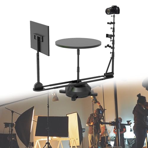 360 Grad drehbarer Plattenspieler für Fotografie und Video, verstellbarer Neigungswinkel und Höhe, manueller Kameraschieber für professionelle Aufnahmen 360 Grad drehbarer Plattenspieler für Fotografie und Video, verstellbarer Neigungswinkel und Höhe, manueller Kameraschieber für professionelle Aufnahmen von Generisch