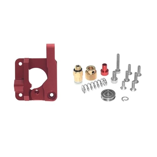3D-Drucker, verbessertes MK8-Extruder-Antriebsvorschub-Kit aus Aluminium for Ender 3/3 Pro/3 V2, Ender 5/5 Pro/5 Plus, CR-10/10S(Red Left,10PCS) von Generisch