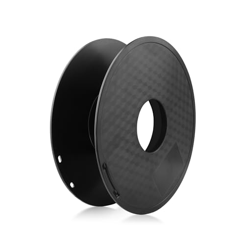 PETG Filament Tablett, Wiederverwendbare Filament Reel Halter, 3D Drucker Zubehör Schwarz Kann 1 kg Tragen ABS FilamentTablett, Kompatibel mit PLA, PETG, ABS, TPU FilamentSpool (Umgebung≤90℃) von Generisch