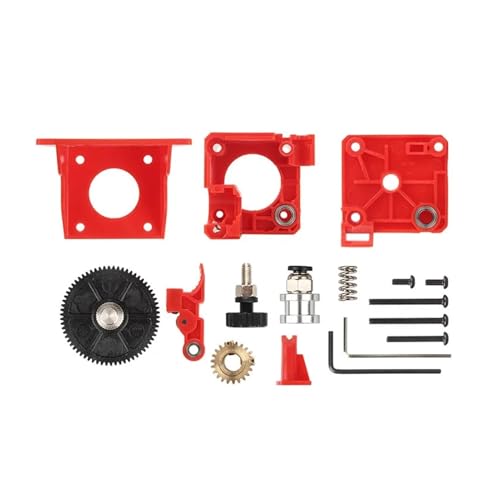 3D-Druckerteile, Extruder-Komplettkits, kompatibel mit V6 J-Kopf-Montagehalterung, 1,75 mm Filament(Red) von Generisch