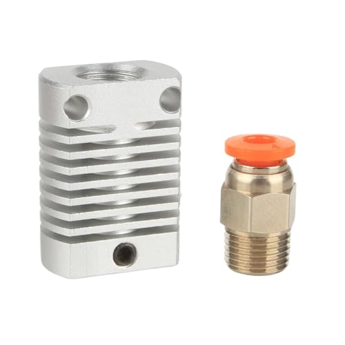 3D-Druckerteile/Zubehör, Ganzmetall-Kühlkörper, Heißkopf, Extruder, Hotend, 1,75 mm, 3 mm Filament for Ender3 CR10S(Silver,4 PCS) von Generisch