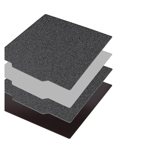3D-Druckerteile PEI-Pulverbeschichtetes, mattiertes Federstahlblech Bauplattenbasis 220/235/310/410 mm Heizbettdruck(Black PEI with Base,410X410MM) von Generisch
