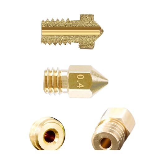 3D-Druckerzubehör Düse Messing 0,1 mm-1,0 mm for 1,75/3,0 MM Zubehör Extruderkopf 3D-Druckerdüse(3Pcs for 3.0mm,0.2mm) von Generisch