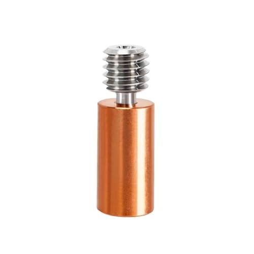 3D-Druckerzubehör V6 Bimetall-Thermoblock Titanlegierungskehle V6 Glatter Thermoblock Vollmetallkehle mit M6-Gewinde(Type C) von Generisch