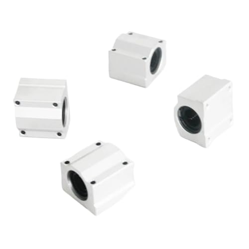 4 STÜCKE SCS8UU SCS10UU SCS12UU SCS16UU SCS20UU SCS25UU Linearkugellagerblock Kompatibel mit CNC-3D-Druckerwellenstangenteilen(SCS25UU) von Generisch