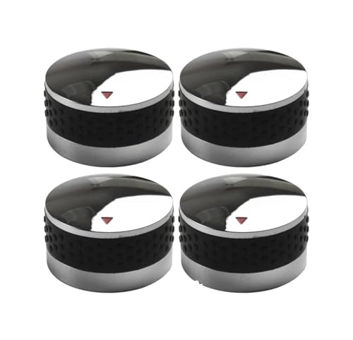 4 stücke Drehschalter Steuerknopf Gasgrill Steuerknopf Ersatz for BBQ Gasgrill for Backofen Herd Runde Zubehör(58mm) von Generisch