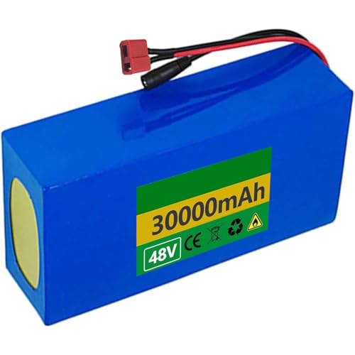 48V Elektrofahrrad Lithium Akku Pack - Wasserdichtes PVC, Kompatibel mit 200W bis 1000W Motoren, Inklusive Ladegerät von Generisch