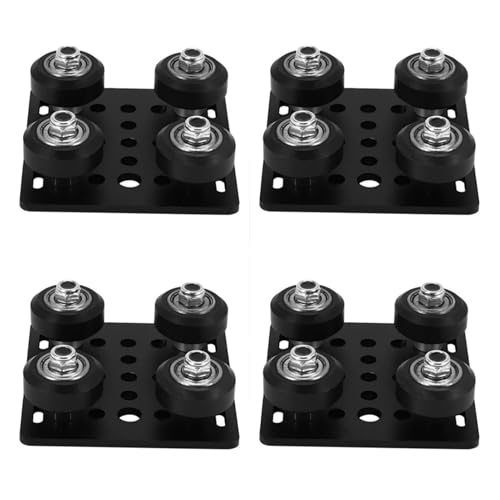 4X 3D Drucker Zubehör Aluminium Profil Pulley V-Slot Bauen Gantry Platte von Generisch