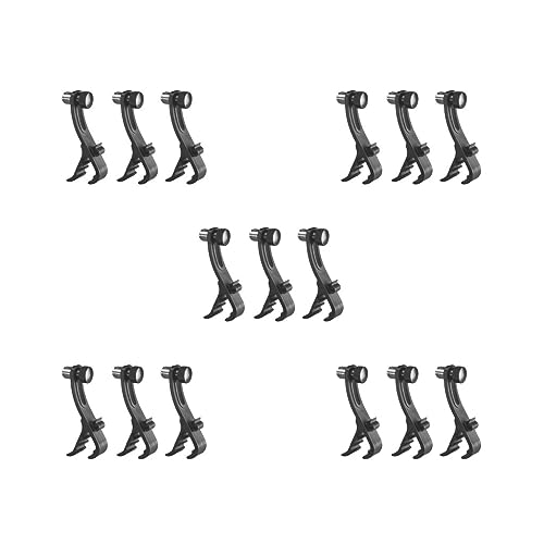 5 Set mit 3 verstellbaren Trommel-Clips, Mikrofon-Clip auf Trommelrandklemmen, Halterung für Mikrofon 5 Set mit 3 verstellbaren Trommel-Clips, Mikrofon-Clip auf Trommelrandklemmen, Halterung für Mikrofon von Generisch