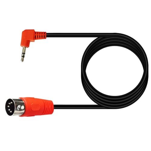 50 cm/150 cm langes 3,5 mm 1/8 Zoll Stecker auf 5-poligen DIN-Stecker, 90 Grad abgewinkelt, für Tastaturen, Schlagzeug-Soundgeräte 50 cm/150 cm langes 3,5 mm 1/8 Zoll Stecker auf 5-poligen DIN-Stecker, 90 Grad abgewinkelt, für Tastaturen, Schlagzeug-Soundgeräte von Generisch