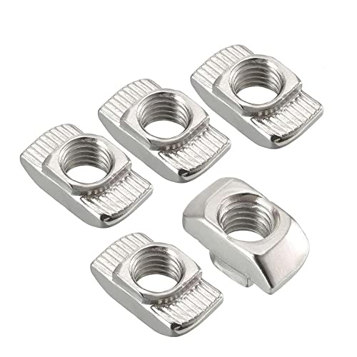 50x Hammermutter 6mm Nut 6, M5 Gewinde 2020 Profil Nutenstein 3D Drucker CNC M5 50 von Generisch