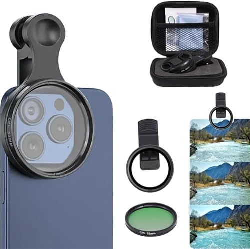 52 mm Clip-0n CPL-Kameraobjektiv-Filter-Set, tragbares Polarisator-Kameraobjektiv, ultradünn, mehrfach beschichteter CPL-Filter, zirkulärer Polarisationsfilter, kompatibel mit den meisten Handys (1 52 mm Clip-0n CPL-Kameraobjektiv-Filter-Set, tragbares Polarisator-Kameraobjektiv, ultradünn, mehrfach beschichteter CPL-Filter, zirkulärer Polarisationsfilter, kompatibel mit den meisten Handys (1 von Generisch