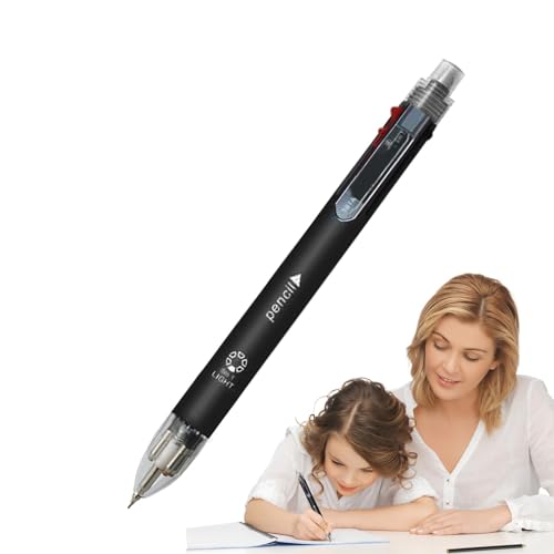 6-in-1-Multifunktions-Kugelschreiber, glatte Kugelschreiber- Austauschbare Schreibstifte mit Bleistift und 5 Farben,Einziehbarer Feder-Schulbedarf, multifunktionale Schreibwaren zum Schreiben, Lernen 6-in-1-Multifunktions-Kugelschreiber, glatte Kugelschreiber- Austauschbare Schreibstifte mit Bleistift und 5 Farben,Einziehbarer Feder-Schulbedarf, multifunktionale Schreibwaren zum Schreiben, Lernen von Generisch