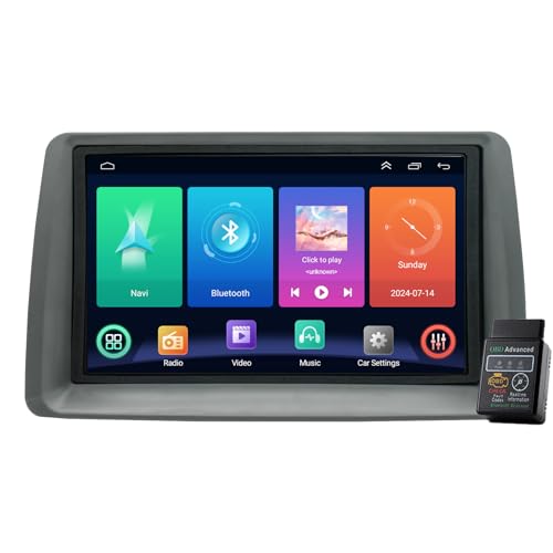 Vankeseong 7" Android 13 Autoradio für FIAT Panda 2003-2012 mit USB, Bluetooth, 8 Kern, 4GB RAM, 64GB ROM, DAB+, CarPlay, Android Auto, Navi, Bluetooth, WLAN, FM Radio von Generisch