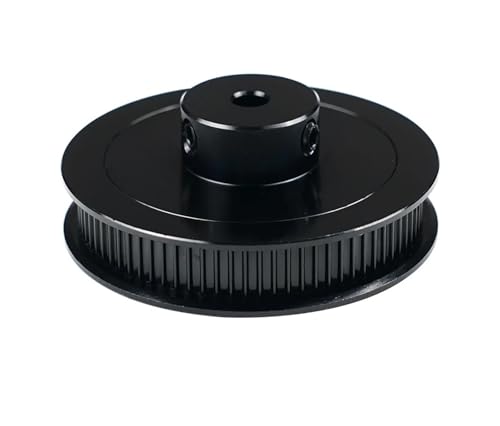 80 Zähne 2GT Synchronriemenscheibe Bohrung 5 mm Breite 6 mm GT2 Zahnriemenscheibe 80T Riemensteuerrad Antriebsrad for 3D-Druckerteile(Black) von Generisch