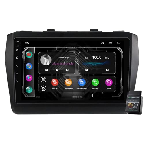Vankeseong 9" Android 13 Car Radio für Suzuki Swift 2016-2020: Autoradio mit Navigation, USB, Bluetooth, DAB+, CarPlay, Android Auto, 4GB RAM +32GB ROM von Generisch