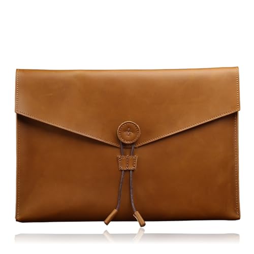 A4-Leder-Umschlag, Aktenordner, Business-Aktentasche, A4-Papier, große Kapazität, Dokumententasche, Bürotasche, Crazy Horse, Rindsleder A4-Leder-Umschlag, Aktenordner, Business-Aktentasche, A4-Papier, große Kapazität, Dokumententasche, Bürotasche, Crazy Horse, Rindsleder von Generisch