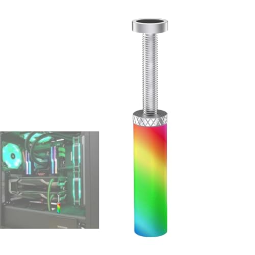ARGB Grafikkarten-Unterstützung, Antiag-Halterung, 5 V, 3-polig, verstellbare Höhe, Anti-Aging-Halterung, Aluminiumlegierung mit LED-Lichtern für PC-Helfer von Generisch