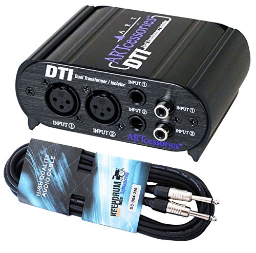 ART DTI passive DI-Box Direct Box+ keepdrum Gitarrenkabel 3m von Generisch