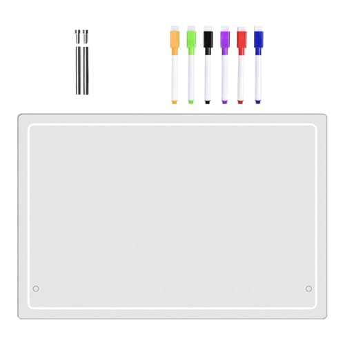 Acryl -Trockenerase -Board | Transparentes Zeichnungsbrett Acrylnotizer | Mehrzweckschreibtisch -Notizblocke für die Heimschule für Heimschule Acryl -Trockenerase -Board | Transparentes Zeichnungsbrett Acrylnotizer | Mehrzweckschreibtisch -Notizblocke für die Heimschule für Heimschule von Generisch