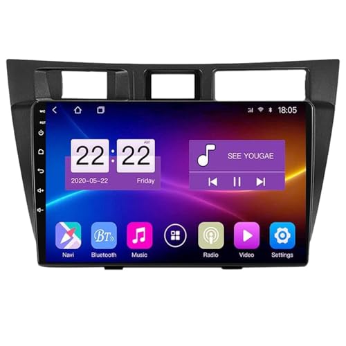 Android 11 9 Zoll IPS Touchscreen Autoradio für Toyota Mark 2000–2007 mit kabellosem CarPlay Android Auto Unterstützung DAB DSP BT 5.0 RDS HiFi GPS Navigation FM AM Backup Kamera SWC (8Core + 2G + 32G von Generisch