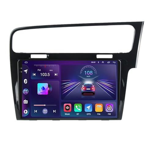 Android 12 Autoradio 9 Zoll HD Touchscreen für VW Golf 7 2013-2017 mit CarPlay Android Auto Unterstützung DSP FM AM DVR Mirror Link BT 5.0 HiFi RDS DAB GPS Navi Backup Kamera Lenkradsteuerung (B,M500 Android 12 Autoradio 9 Zoll HD Touchscreen für VW Golf 7 2013-2017 mit CarPlay Android Auto Unterstützung DSP FM AM DVR Mirror Link BT 5.0 HiFi RDS DAB GPS Navi Backup Kamera Lenkradsteuerung (B,M500 von Generisch