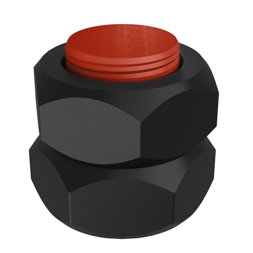 Anhängerkupplung Abdeckung, AHK Kappe, PKW, Anhänger, Quad, Wohnwagen - Kontermuttern, hochwertiger 3D-Druck, TPU, Schwarz-Rot Anhängerkupplung Abdeckung, AHK Kappe, PKW, Anhänger, Quad, Wohnwagen - Kontermuttern, hochwertiger 3D-Druck, TPU, Schwarz-Rot von Generisch