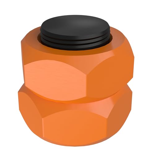 Generisch Anhängerkupplung Abdeckung, AHK Kappe, PKW, Anhänger, Quad, Wohnwagen - Kontermuttern hochwertiger 3D-Druck, TPU, Orange-Schwarz Generisch Anhängerkupplung Abdeckung, AHK Kappe, PKW, Anhänger, Quad, Wohnwagen - Kontermuttern hochwertiger 3D-Druck, TPU, Orange-Schwarz von Generisch