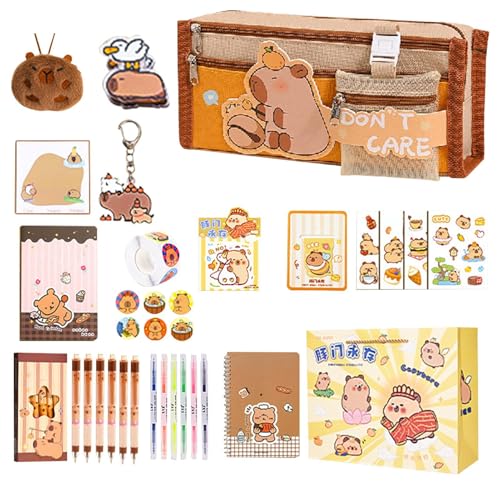 Animal Stationery Set, Briefpapier Set für Kinder - Schulstiftbeutel mit Fächern | Schulmaterial für Schüler, umfassen Bleistiftkoffer, Notizbücher Sticky Notes, Aufkleber, Lesezeichen und mehr Animal Stationery Set, Briefpapier Set für Kinder - Schulstiftbeutel mit Fächern | Schulmaterial für Schüler, umfassen Bleistiftkoffer, Notizbücher Sticky Notes, Aufkleber, Lesezeichen und mehr von Generisch