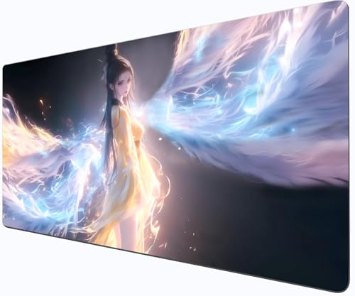 Anime Mouse Pad, XXL Gaming Mouse Pad (90 x 40 x 3 cm/35,4 x 15,7 x 1,16 Zoll) Große Größe - Ultra-glatte Mausoberfläche - Rutschfeste Basis - Geeignet für Büro und Spielgeschenke (D) von Generisch