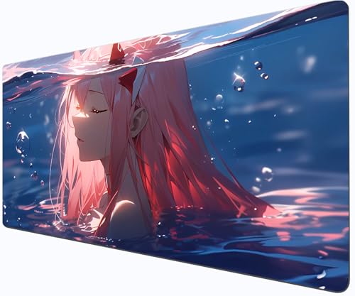 Anime Mouse Pad, XXL Gaming Mouse Pad (90 x 40 x 3 cm/35,4 x 15,7 x 1,16 Zoll) Große Größe - Ultra-glatte Mausoberfläche - Rutschfeste Unterseite - Geeignet für Büro und Spielgeschenke (F) von Generisch