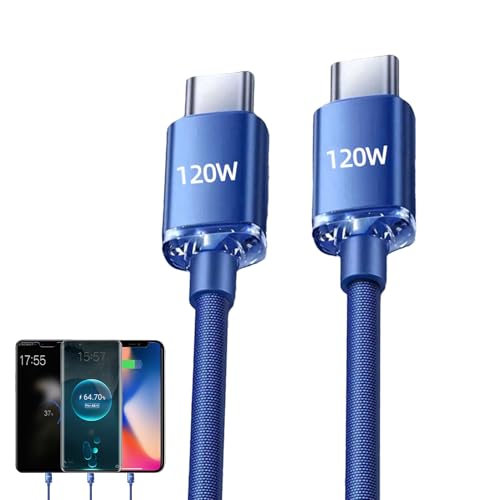 Auf Usb C Splitter – Geflochtenes Nylonkabel, Typ C Adapter Multiladekabel | Kompaktes 2 In 1 Kabel Schnellladefunktion Für Gleichzeitiges Laden, Praktisches Ladegerät Büro, Reisen Und Zuhause von Generisch