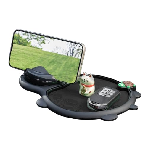 Auto Anti-Rutsch Matte Handyhalter | Smartphone Halterung,Multifunktionaler Organizer Mit Parkscheibenfach Für Schreibtisch Schlüssel & Kleinteile Auto Anti-Rutsch Matte Handyhalter | Smartphone Halterung,Multifunktionaler Organizer Mit Parkscheibenfach Für Schreibtisch Schlüssel & Kleinteile von Generisch