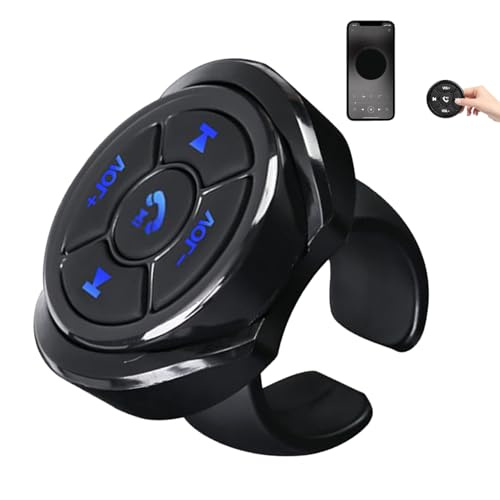 Auto Lenkrad -Fernbedienung - Multimedia -Steuertaste, Funkmediencontroller | Wireless Music Play Receiver, Fahrzeug Audio -Fernbedienung, Motorradfahrräder Mediencontroller Auto Lenkrad -Fernbedienung - Multimedia -Steuertaste, Funkmediencontroller | Wireless Music Play Receiver, Fahrzeug Audio -Fernbedienung, Motorradfahrräder Mediencontroller von Generisch