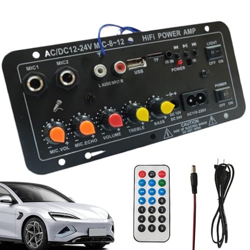 Auto Verstärker Board Board High Power Verstärkerplatine 12V und 24V Stereo Verstärkermodul mit Digitalanzeige Elektronisches Kit Wireless Lautsprecher Board für Modifikationen altoparl Auto Verstärker Board Board High Power Verstärkerplatine 12V und 24V Stereo Verstärkermodul mit Digitalanzeige Elektronisches Kit Wireless Lautsprecher Board für Modifikationen altoparl von Generisch