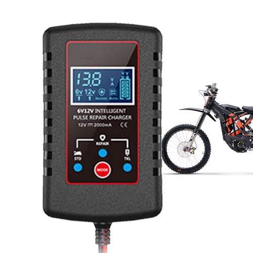 Autobatterieladegerät,Autobatterieladegerät, 6V und 12V vollautomatisches Erhaltungsladegerät, Autobatterie-Erhaltungserhaltungs- und Wartungsgerät für Trockenbatterien von Generisch