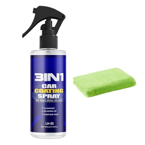 Autobeschichtungsspray - 100 ml Autobeschichtungsmittel | Kratzer -Nano -Reparaturspray | UV-Schutz hydrophobe Beschichtungsmittel für Scheinwerfer Marine Motorcycle RV Boat Home Glasfensterspiegeltür von Generisch