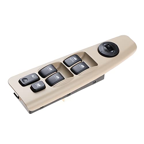 Autofensterschalter Auto Vorne Links Tür Fenster für Glas Heber Wichtigsten Control für Schalter für Kia Spectra für Cerato 2004-2009 935702F200 93570-2F200(Gelb) von Generisch