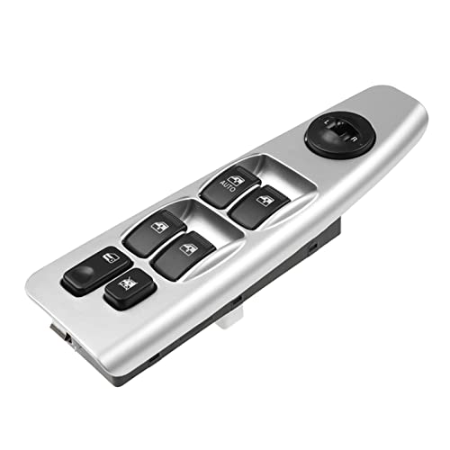 Autofensterschalter Auto Vorne Links Tür Fenster für Glas Heber Wichtigsten Control für Schalter für Kia Spectra für Cerato 2004-2009 935702F200 93570-2F200(Silber) von Generisch