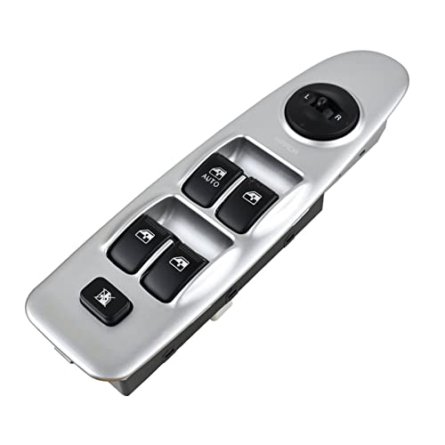 Autofensterschalter Für Hyundai für Elantra 2001 2002 2003 2004 2005 2006 Vorne Links Fahrerseite Power Fenster Control für Schalter Taste(Silber) von Generisch