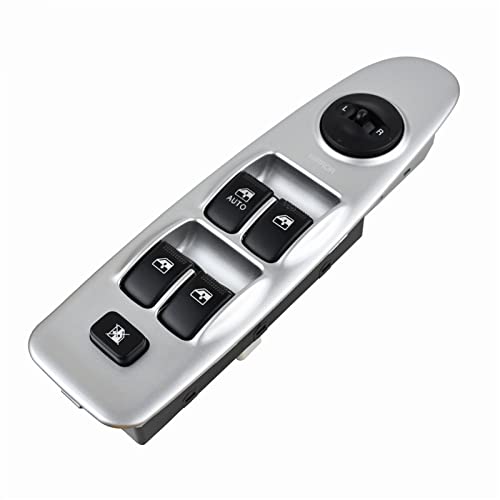 Autofensterschalter Für Hyundai für Elantra 2001-2006 93570-2D000 93570-2D100 Auto Styling Vorne Links Elektrische für Master Power Fenster für Schalter(Silber) von Generisch