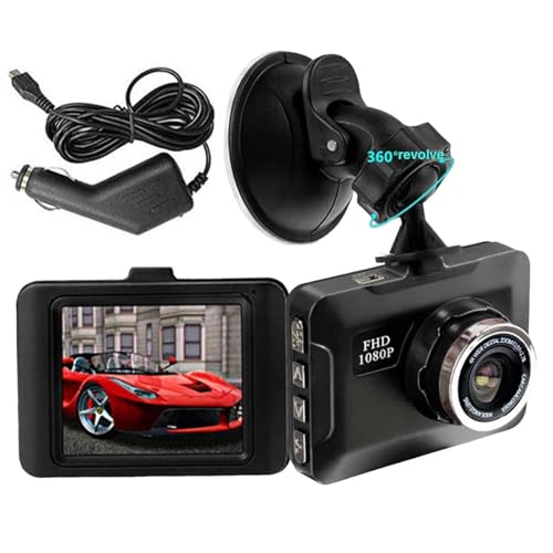 Autokamera,1080P Full HD Fahrrekorder - Zubehör für Autos Eingebauter G-Sensor, 2-Zoll-Bildschirm, Nachtsicht, Unterstützt eine 32G SD-Karte (Nicht im Lieferumfang enthalten). Die Dash Camera for Car von Generisch
