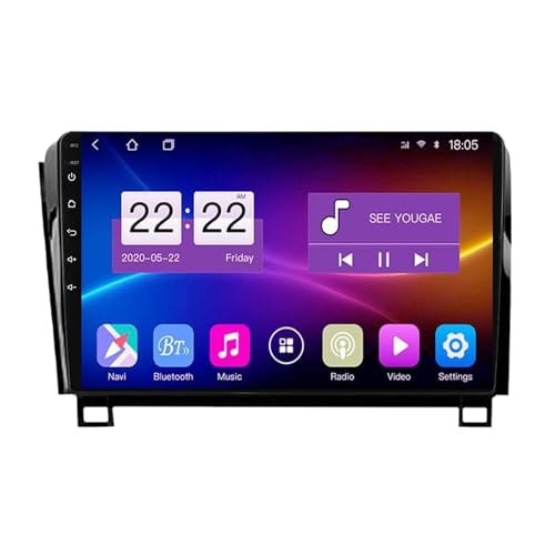 Autoradio Android 11 für Toyota Tundra 2007–2013 9 Zoll Touchscreen mit kabellosem CarPlay, Android, automatische Unterstützung DAB DSP BT 5.0 RDS HiFi GPS Navigation FM AM Rückfahrkamera SWC (8Core + von Generisch