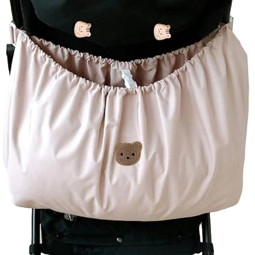 Baby Kinderwagenstasche - Schöne Bärenmuster Baby Kinderwagen -Halter Organisator | Hängende Baby -Trolley -Beutel, kompatibel mit den meisten Kinderwagen, multifunktionaler großer Kapazität einfaches von Generisch