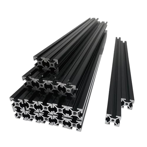Baiozraw Misumi Extrusionsrahmen-Kit V2.4 3D-Drucker, schwarz eloxierter Blindfugen-Extrusionsrahmen for Voron 2.4-Teile(250) von Generisch