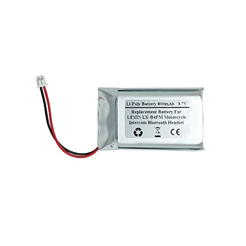 Batterie 3.7V 800mAh für LEXIN LX-B4FM Motorrad Intercom Bluetooth Headset, Helm Intercom von Generisch