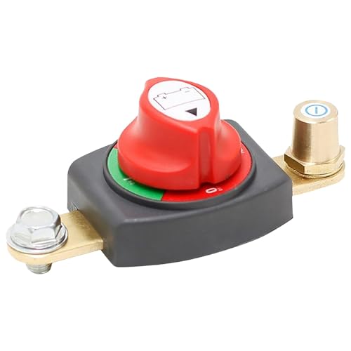 Batterie Trennschalter,Auto Batterietrennschalter,Autobatterie-Trennschalter 12V-48V,Wasserdichter Batterie-Trennschalter Für Autos,Geländewagen, Booten, Wohnwagen（B） von Generisch