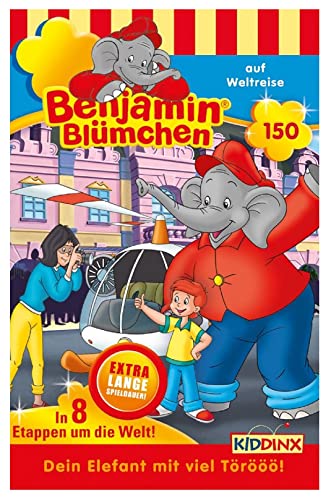 Benjamin Blümchen Hörspiel MC 150 auf Weltreise Kassette Kiddinx [Musikkassette] von Generisch