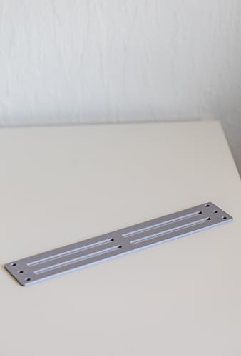 Blende 1U (1HE) für 10 Zoll Rack – Frontplatte mit oder ohne Wunschtext – 3D-Druck für Home Lab Netzwerkschrank & Serverrack (Weiß, 1U - 4 Lüftungsschlitze) von Generisch