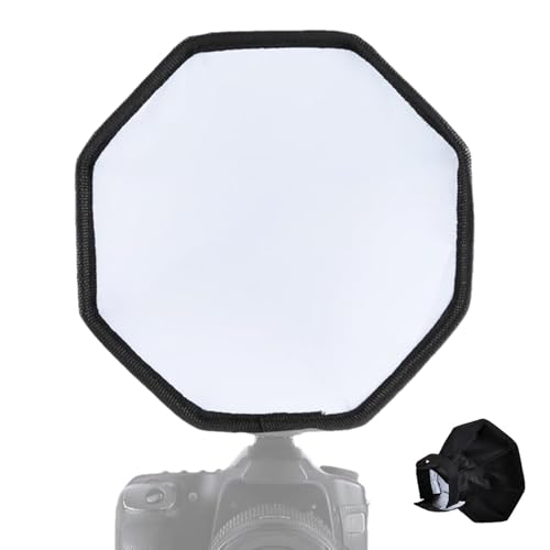Generisch Blitzdiffusor für Blitzgerät, Faltbarer Blitzdiffusor für Makrofotografie, Dish Speedlite Blitz-Diffusor, Weiß, Nylon, Octagonal Generisch Blitzdiffusor für Blitzgerät, Faltbarer Blitzdiffusor für Makrofotografie, Dish Speedlite Blitz-Diffusor, Weiß, Nylon, Octagonal von Generisch